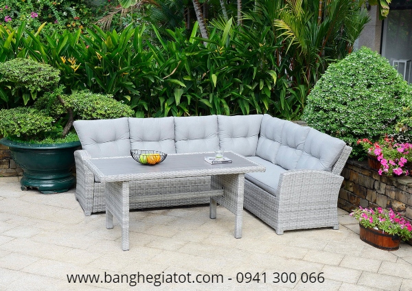 Bàn ghế nhựa mây giá rẻ