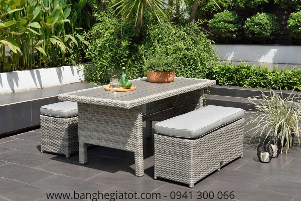 Bàn ghế nhựa mây tphcm