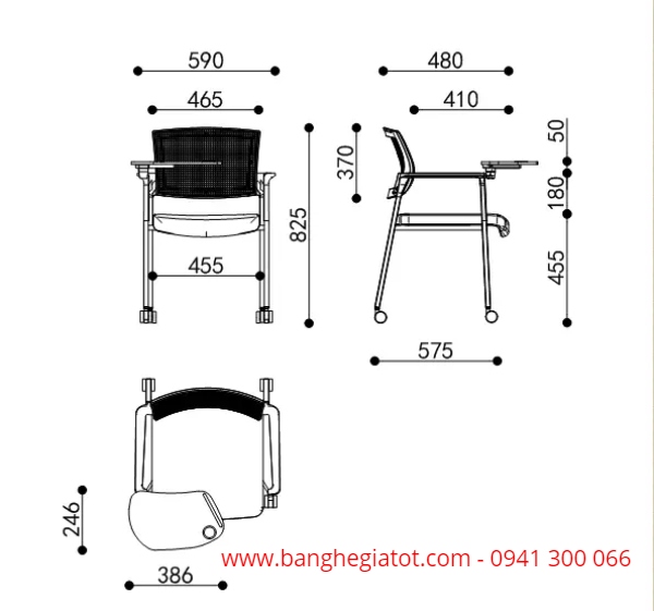 Ghế inox tựa lưng