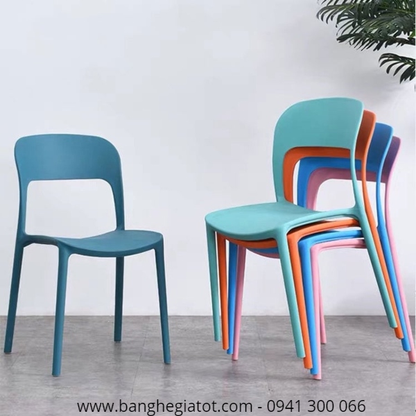 Ghế nhựa có tựa lưng giá
