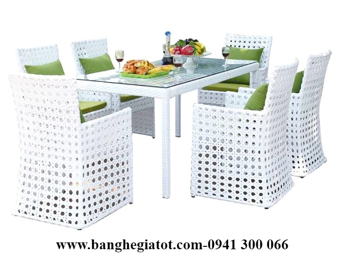 bàn ghế nhựa mây giá rẻ
