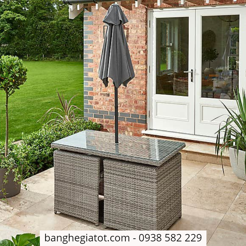 bàn ghế nhựa mây giá rẻ