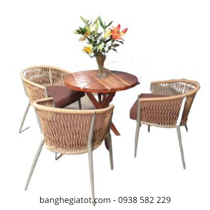 mẫu bàn ghế sắt đẹp