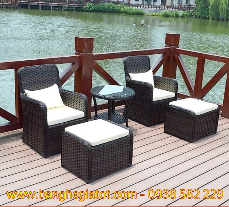 sofa mây nhựa giả rẻ hcm