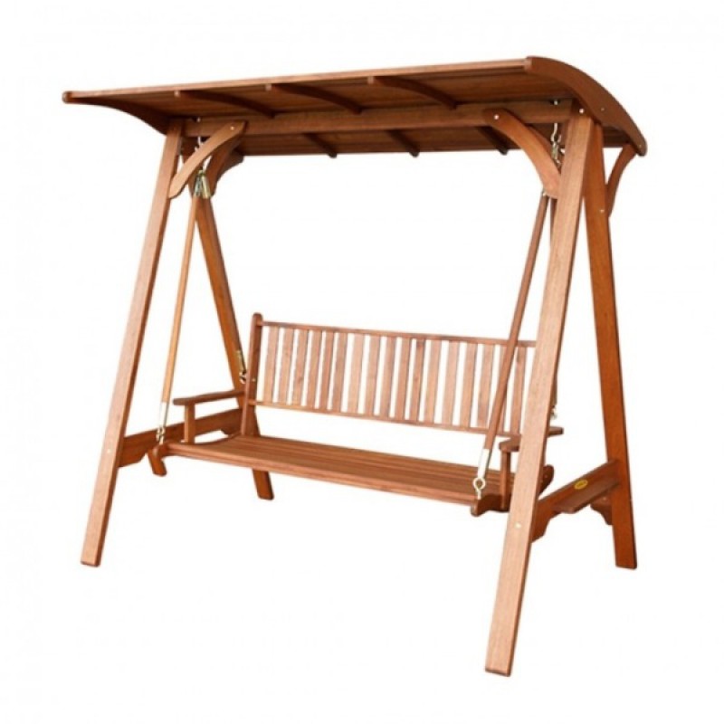 Xích đu sân vườn gỗ teak tự nhiên GNT001 - Nội Thất Hà Anh